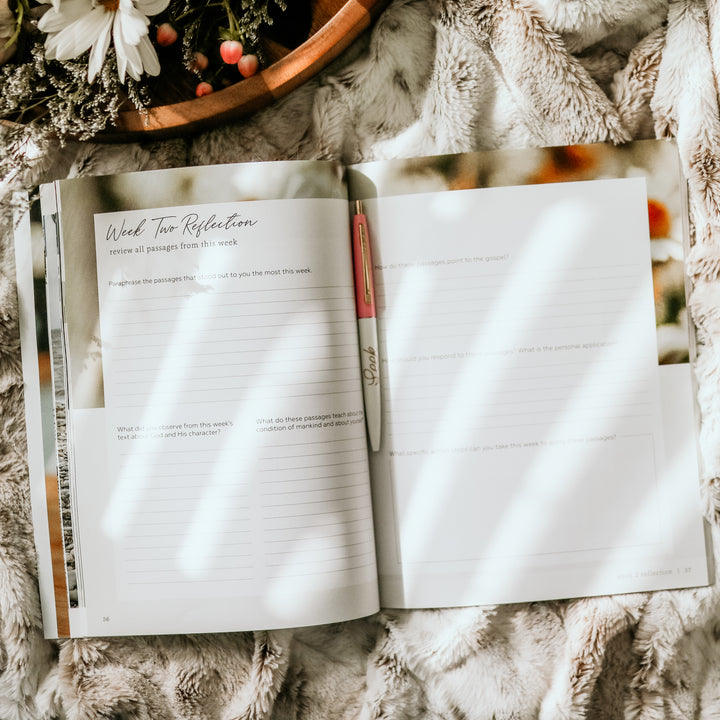 More Than Anything: Loving God Above Everything Else is open to Week 2 reflection pages