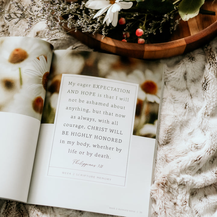More Than Anything: Loving God Above Everything Else is open to Week 2 Scripture memory page