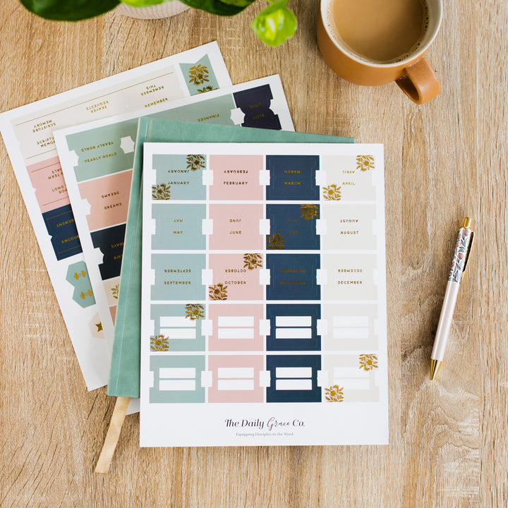 colorful planner tabs for organizing