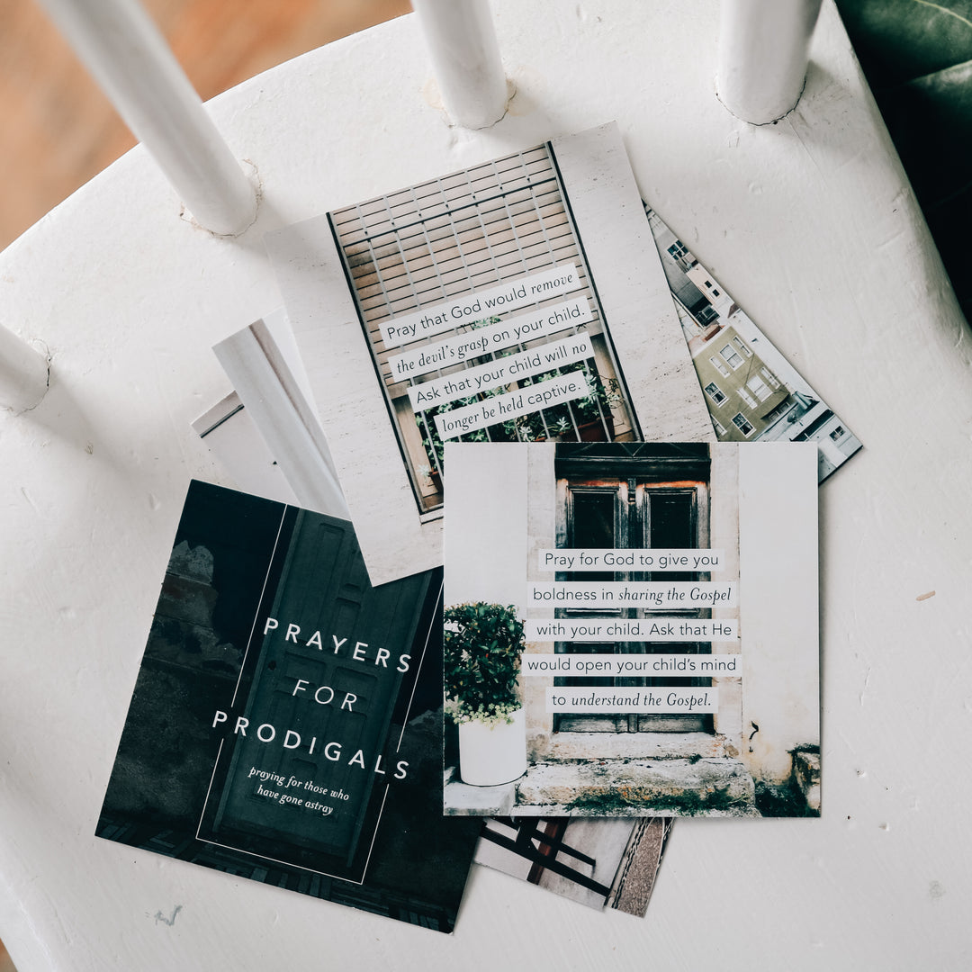 verse cards with prayers for a prodigal in your life