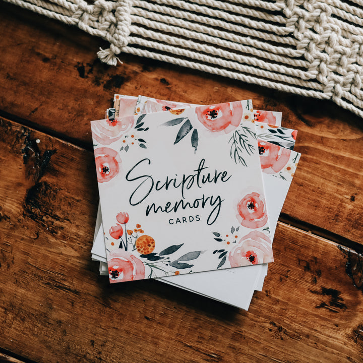 Scripture Memory Cards - Floral