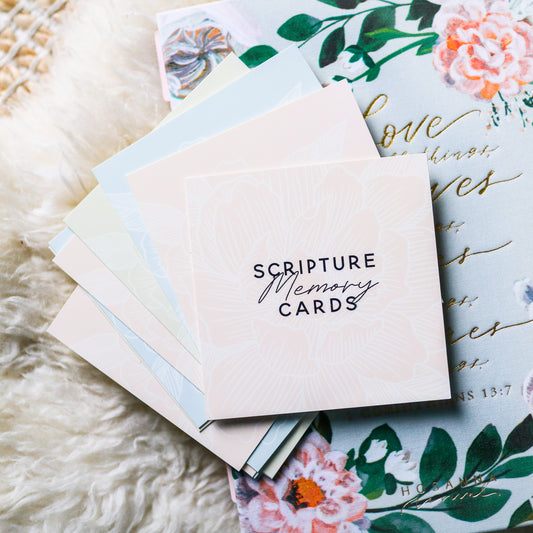 Scripture Memory Cards - Pastel Floral