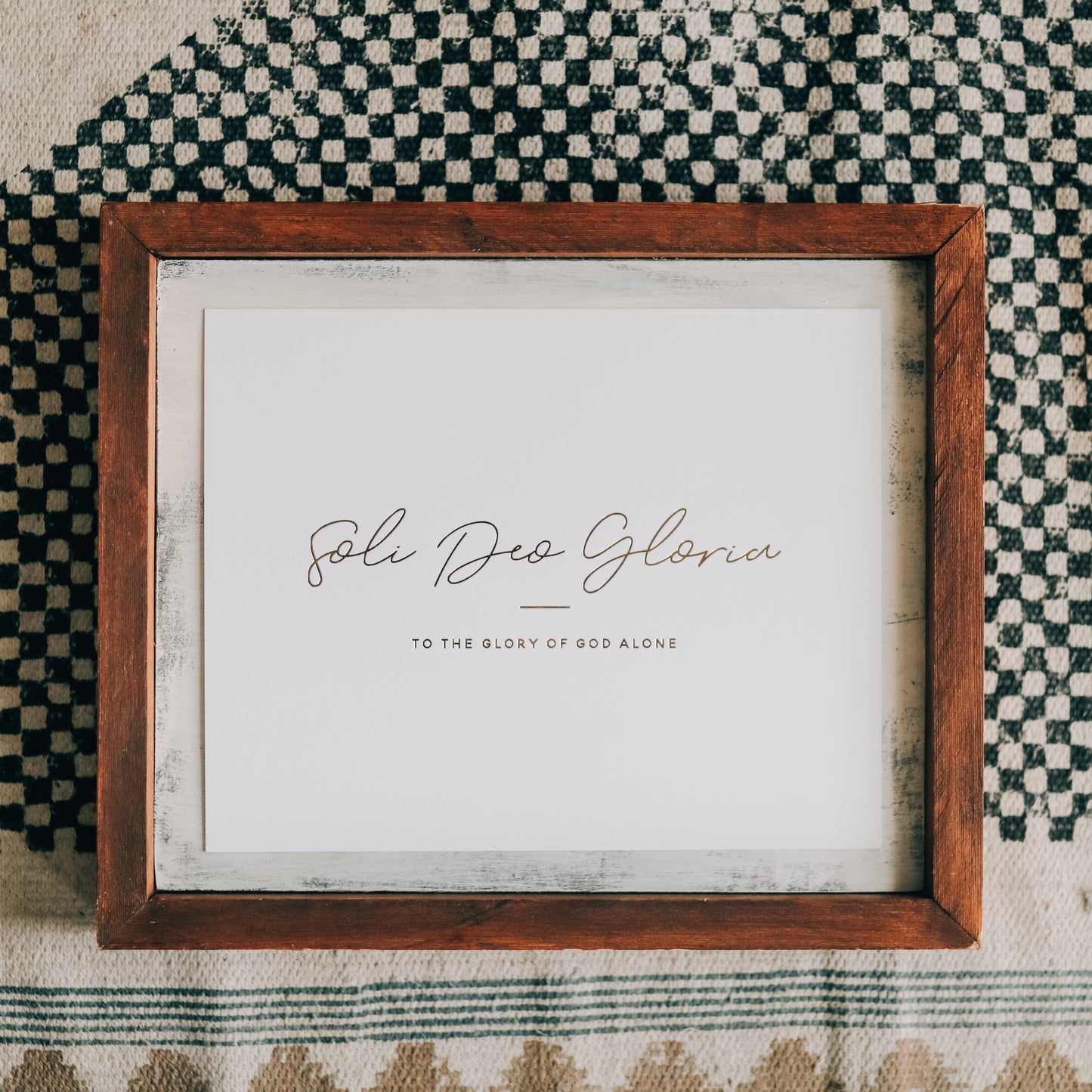 Soli Deo Gloria Gold Foil Print