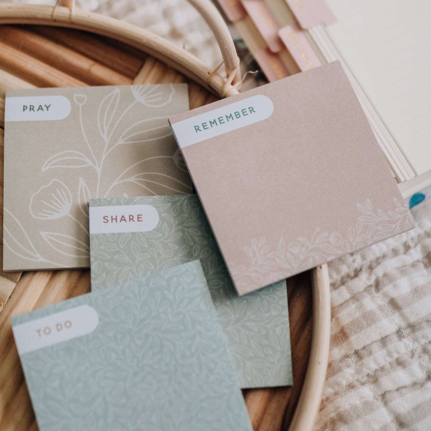 Floral Task Sticky Notes