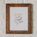 'Tis So Sweet Gold Foil Print – The Daily Grace Co.