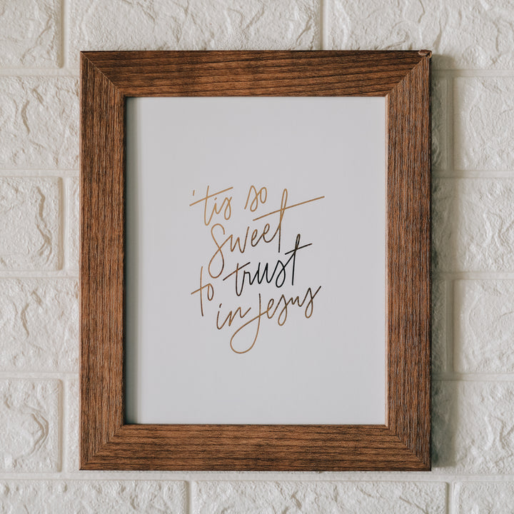 'Tis So Sweet Gold Foil Print | TDGC