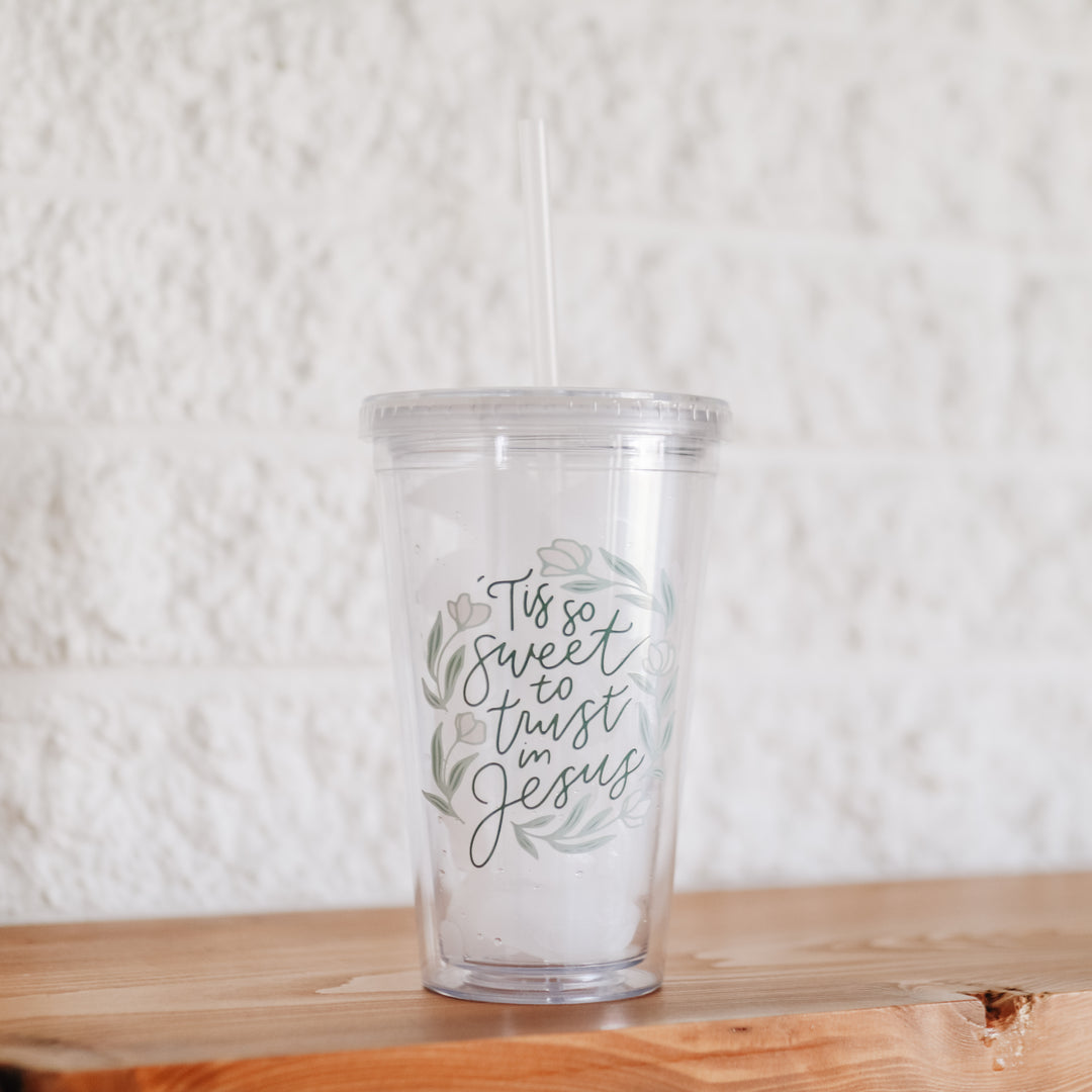 'Tis So Sweet to trust in Jesus water Tumbler 