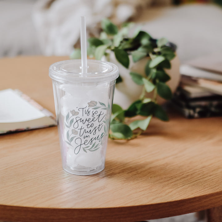 'Tis So Sweet to trust in Jesus water Tumbler 