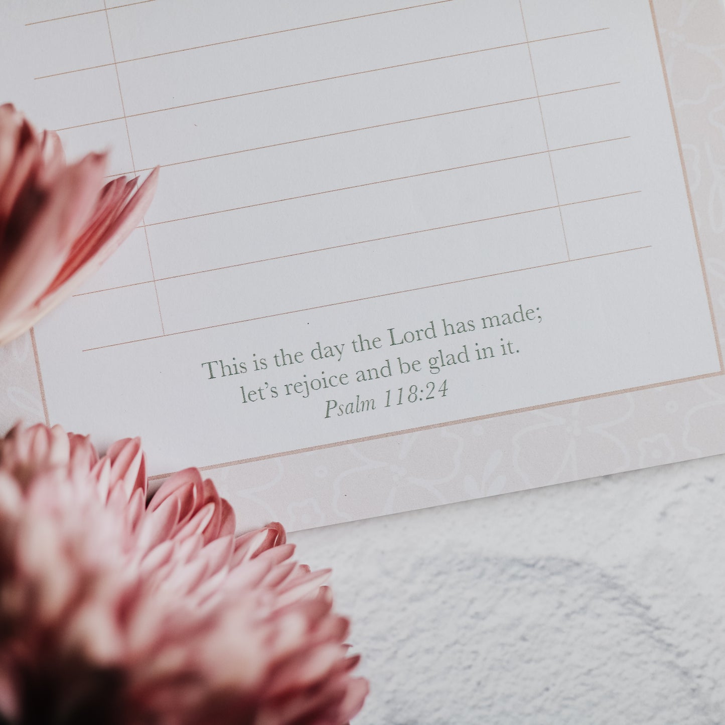 To Do Notepad - Blush Floral