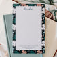 To Do Notepad - Teal Floral