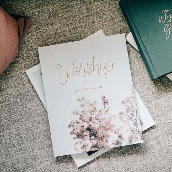 women's Bible Study on worship sitting on couch